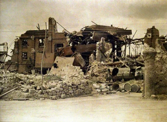 Ruinen der Brennerei, Cuffies, Aisne, Frankreich, 1917